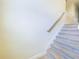 Modern carpeted staircase with neutral wall at 2506 Volunteer Ave, Kissimmee, FL 34744