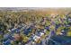 Aerial view showcasing a house with a pool in a residential area at 610 Alton Rd, Winter Springs, FL 32708