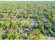 Aerial view of the neighborhood showcasing the houses, tree lined streets, and the surrounding area at 765 W Lansdowne Ave, Orange City, FL 32763