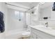 Clean bathroom, white vanity, and bathtub at 1116 Fairway Dr, Winter Park, FL 32792