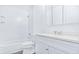 Nicely updated bathroom with tub and shower combination and updated fixtures at 3032 Parkway Blvd # 302, Kissimmee, FL 34747