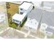Aerial view showcasing a modern home's unique design and lot size at 13104 Markowitz Aly, Orlando, FL 32827