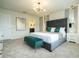 Bright bedroom with a modern lighting, neutral colors, and custom furniture at 4294 Lana Ave, Davenport, FL 33897
