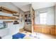 Unfinished bathroom showing exposed framing and plywood at 14025 Royal Fern Way, Astatula, FL 34705