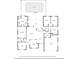 Detailed floor plan showcasing a spacious layout with multiple bedrooms, large living areas, and a swimming pool at 8048 Canyon Lake Cir, Orlando, FL 32835
