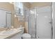 Clean bathroom with stand-up shower and updated fixtures at 401 Montara Dr, Davenport, FL 33897