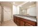 Bathroom with granite vanity and shower at 11904 Founders St, Orlando, FL 32832