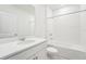 Clean bathroom with white vanity, tub and shower combo at 2125 Rosewood Dr, Bartow, FL 33830