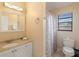 Clean bathroom with shower and vanity at 2007 Disney Mgm Studio Ct, Kissimmee, FL 34746