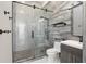 Spa-like bathroom with a frameless glass shower at 7811 Skiing Way, Winter Garden, FL 34787