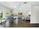 Luxurious main bedroom with a home office and water view at 7811 Skiing Way, Winter Garden, FL 34787