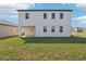 Backyard exterior of a two-story home with green lawn and neutral siding at 339 Conway Ave, St Cloud, FL 34771