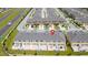 Aerial view of townhouses, highlighting property location at 5149 Adelaide Dr, Kissimmee, FL 34746
