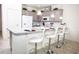 Modern kitchen with granite countertops and gray cabinets at 5149 Adelaide Dr, Kissimmee, FL 34746
