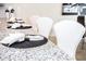 Kitchen island with granite countertop and seating at 5149 Adelaide Dr, Kissimmee, FL 34746