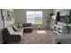Spacious living room with sectional sofa and large TV at 9271 Patrimonio Loop, Windermere, FL 34786