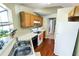 Cozy kitchen with wood cabinets and modern appliances at 704 Monroe Harbor Pl, Sanford, FL 32773