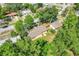 Overhead view of home site showing tree coverage and relation to neighborhood at 2341 Hadley St, Deltona, FL 32738