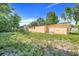 Spacious backyard with ample green space and potential for outdoor activities, surrounded by mature trees at 2341 Hadley St, Deltona, FL 32738