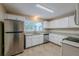 Modern kitchen with white cabinets, granite counters, and stainless steel appliances at 1307 Pine Lake Rd, Orlando, FL 32808