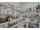 Well-organized walk-in pantry with wire shelving and ample storage space at 15155 Mayberry Dr, Winter Garden, FL 34787
