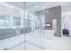 Spa-like bathroom showcasing a glass-enclosed shower and a stylish vanity at 13779 Abberwick Dr, Orlando, FL 32832