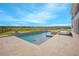 A luxurious pool with a spa and sun loungers, creating a perfect backyard retreat at 13779 Abberwick Dr, Orlando, FL 32832