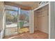 Back patio with storage and view of parking lot at 113 Kristi Ann Ct # 113, Winter Springs, FL 32708