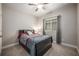 Bedroom with a double bed and ceiling fan at 2904 Gipper Cir, Sanford, FL 32773