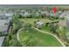 Aerial view highlighting home and park location at 14157 Creekbed Cir, Winter Garden, FL 34787
