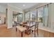 Breakfast nook with wooden table and bench seating at 14157 Creekbed Cir, Winter Garden, FL 34787