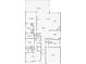 Two-story home floor plan, 2 bedrooms, office, 2.5 baths at 14157 Creekbed Cir, Winter Garden, FL 34787