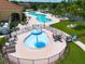 The community includes a circular pool with a fountain and ample seating at 1788 Coriander Dr, Kissimmee, FL 34759
