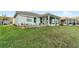 House exterior view showcasing a backyard with lush grass and screened porch at 3151 Riachuelo Ln, Kissimmee, FL 34744