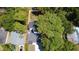 Aerial view of property showcasing the yard, landscaping and proximity to surrounding neighborhood at 5255 Seminole Ave, Winter Park, FL 32792