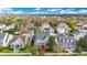 An aerial shot highlights the home in a residential neighborhood, complete with mature trees and a backyard pool at 1131 Fern Ave, Orlando, FL 32814
