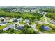 Community overview with houses and ponds at 1424 Richmond Grand Ave, Orlando, FL 32820