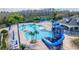 Aerial view of community pool, water features, and a playground at 1424 Richmond Grand Ave, Orlando, FL 32820