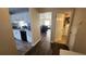 Kitchen with white cabinets, gray countertops, and dark appliances at 1724 Silver Creek Ct # 105, Orlando, FL 32807