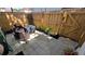 Private patio with seating area and small fire pit at 1724 Silver Creek Ct # 105, Orlando, FL 32807