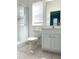 Clean bathroom with shower, toilet and vanity at 3929 Corrine Dr, Orlando, FL 32814
