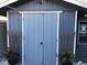 View of the shed door with climbing flowers at 5138 Andrea Blvd, Orlando, FL 32807