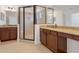 Elegant bathroom with double vanity, granite countertops, and large shower at 1918 Arden Oaks Dr, Ocoee, FL 34761