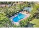Community pool with a covered patio area at 1918 Arden Oaks Dr, Ocoee, FL 34761