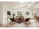 Bright living room with skylights, comfortable seating, and modern decor at 2337 Worthington Rd, Maitland, FL 32751