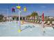 Spray park with colorful water features and lounge chairs at 2763 Oxymoron Way, Kissimmee, FL 34746