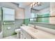 Bathroom features a vanity, mirror, and tiled wall at 3651 S Rosalind Ave, Orlando, FL 32806