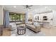 Bright living room with an open floor plan, featuring modern furniture and finishes at 10713 Berry Creek Rd, Orlando, FL 32836