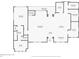 The home's first floor plan, showcasing a foyer, living room, kitchen, dining room, and bedrooms at 3705 Ridge Run Dr, Minneola, FL 34715