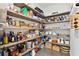 Well-organized pantry with extensive shelving and storage solutions for optimal organization at 3705 Ridge Run Dr, Minneola, FL 34715